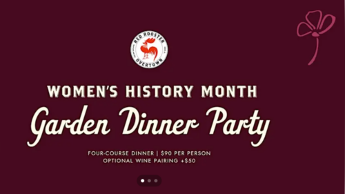 Women’s History Month: Garden Dinner Party