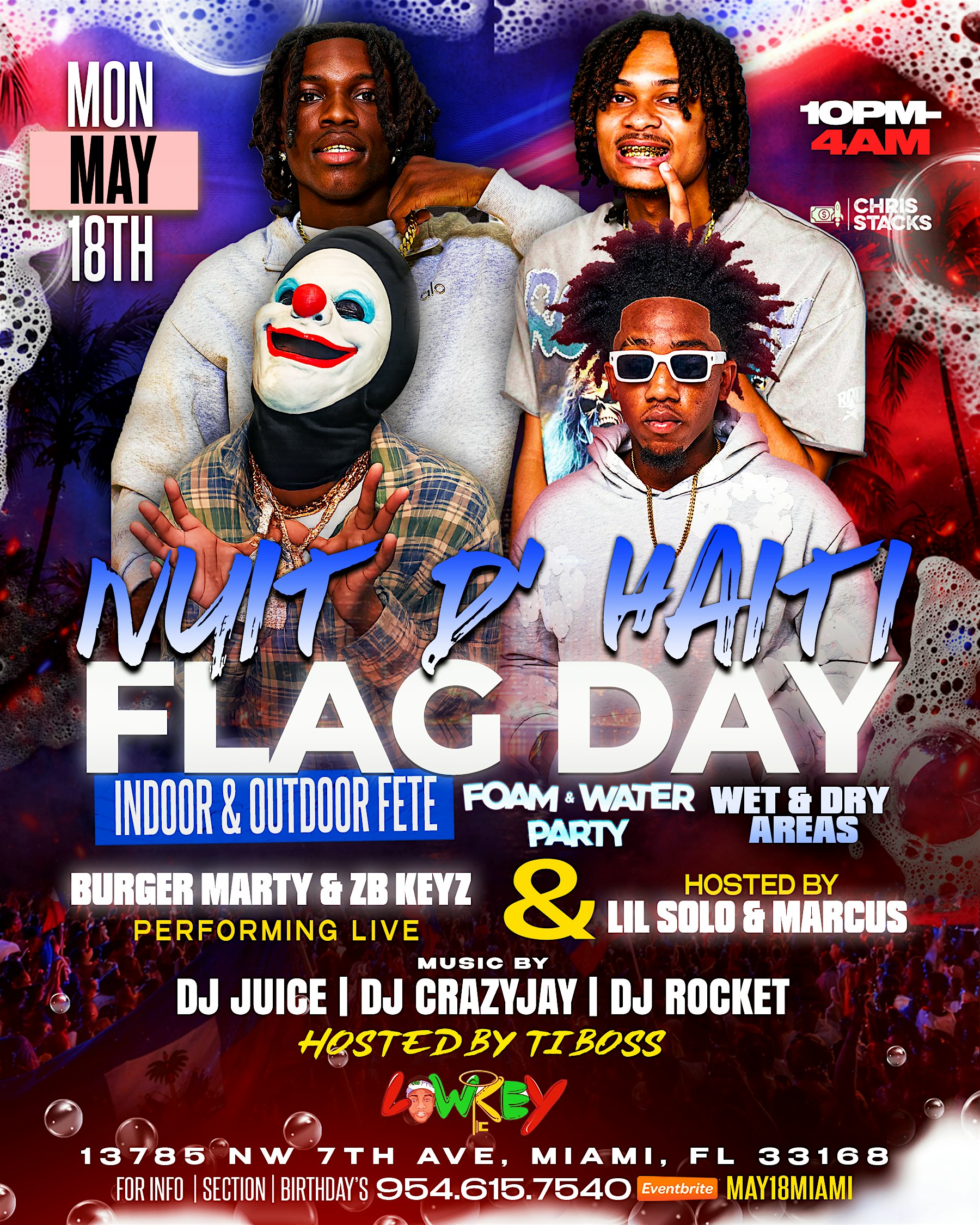 Celebrate Haitian Flag Day in Miami – Burger Marty + ZB Keyz Perform!