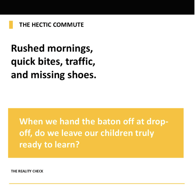 The hectic commute and the question of whether children arrive ready to learn