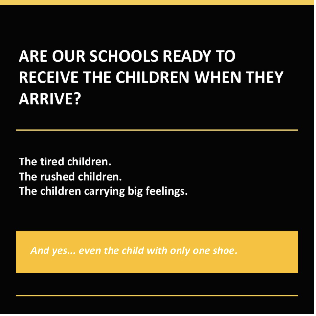 Are our schools ready to receive children when they arrive?